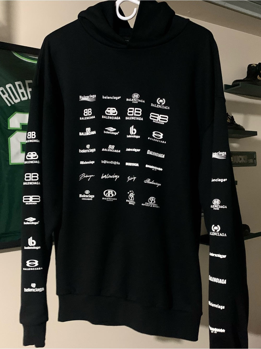 Balenciaga Black Logo Tag Pullover
